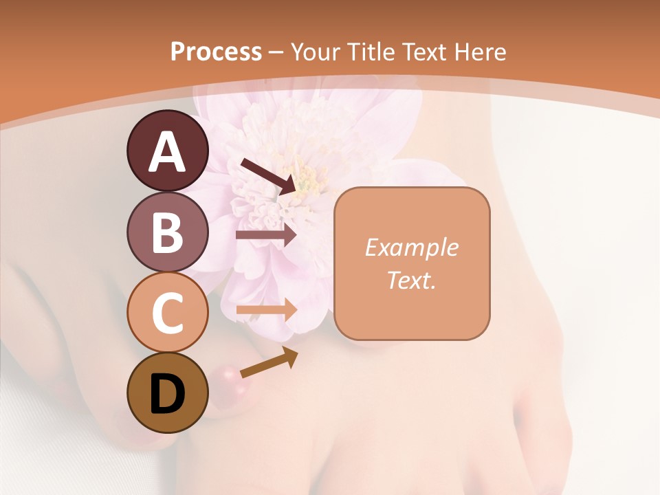 White Pedicure Health PowerPoint Template