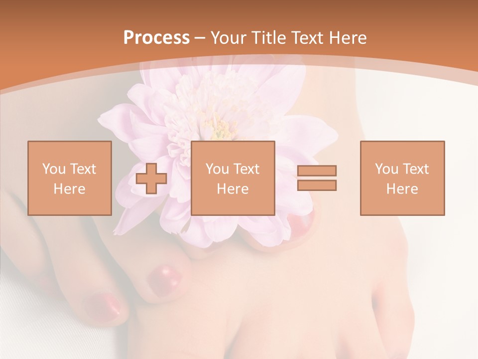 White Pedicure Health PowerPoint Template