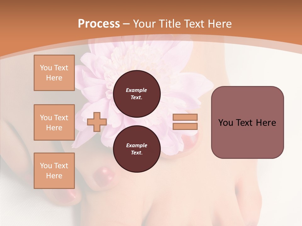 White Pedicure Health PowerPoint Template