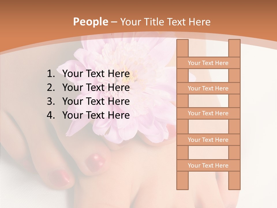 White Pedicure Health PowerPoint Template