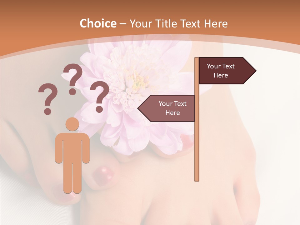 White Pedicure Health PowerPoint Template