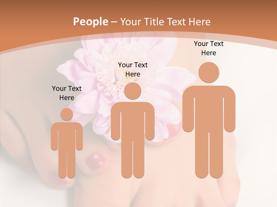 White Pedicure Health PowerPoint Template