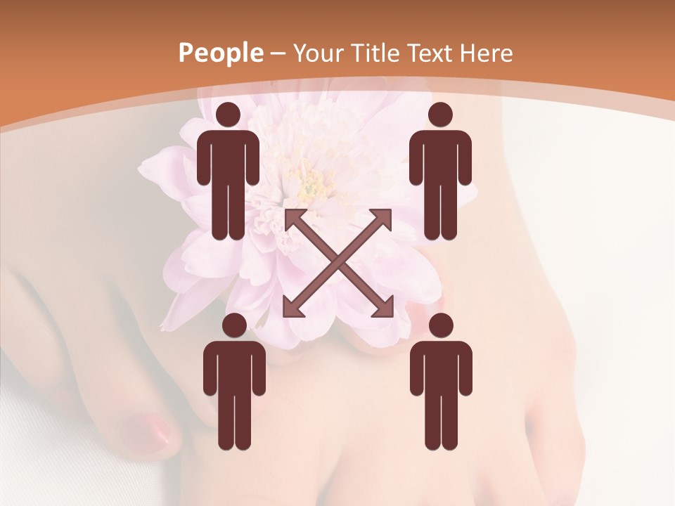 White Pedicure Health PowerPoint Template