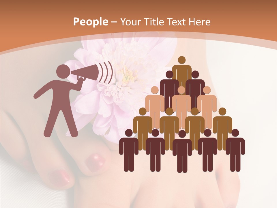 White Pedicure Health PowerPoint Template