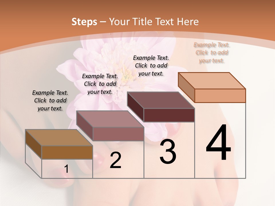 White Pedicure Health PowerPoint Template