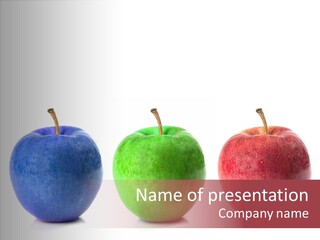 Apples Green Spectrum PowerPoint Template