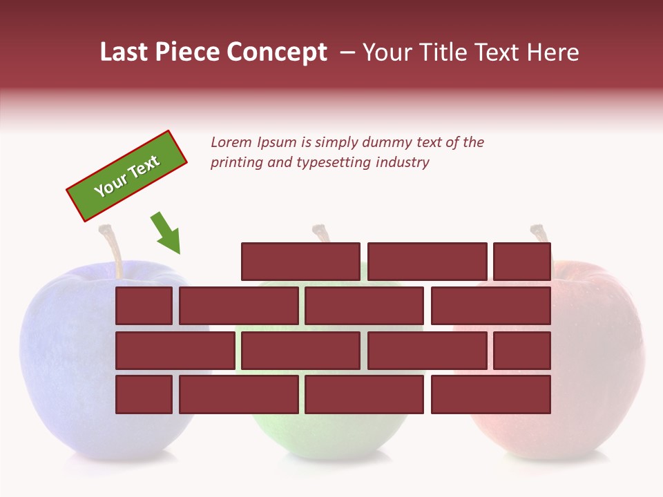 Apples Green Spectrum PowerPoint Template