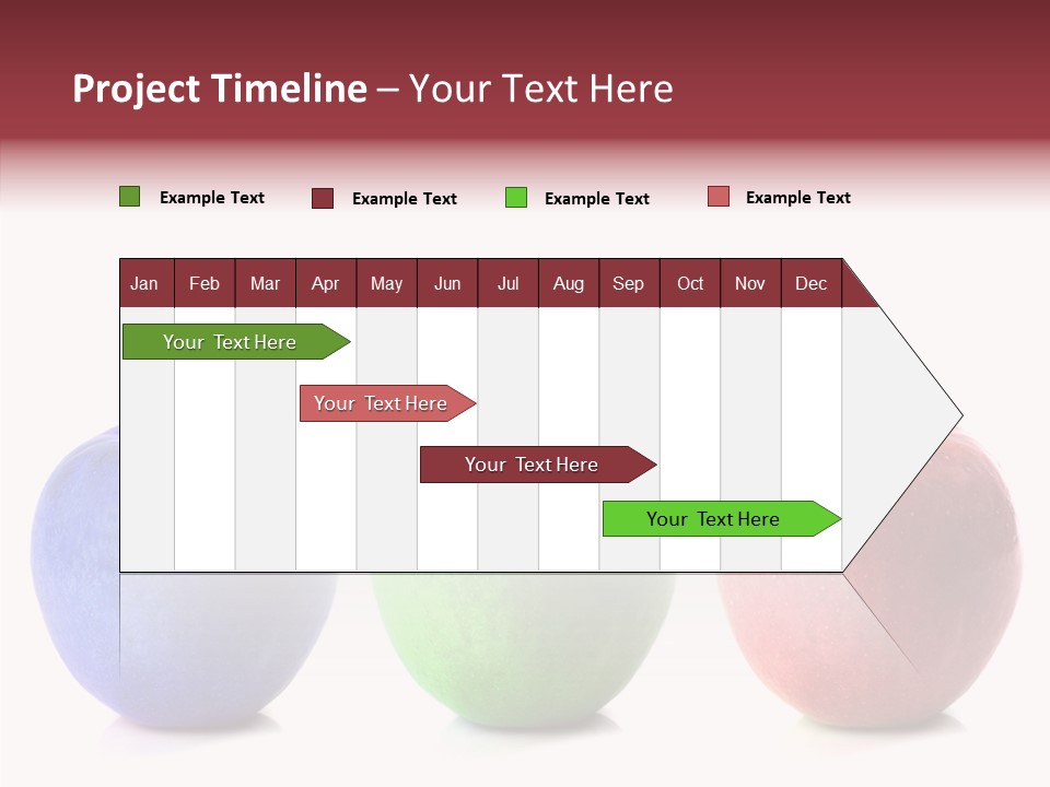 Apples Green Spectrum PowerPoint Template