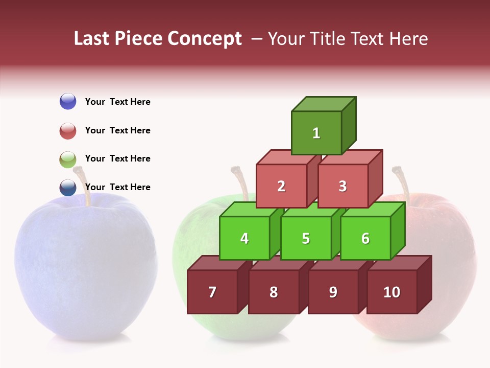 Apples Green Spectrum PowerPoint Template