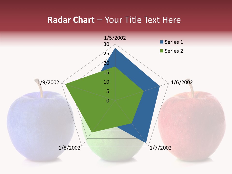 Apples Green Spectrum PowerPoint Template