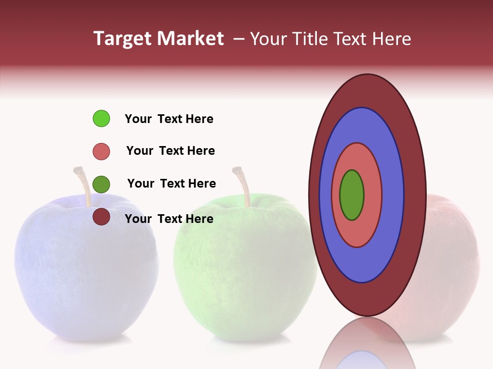 Apples Green Spectrum PowerPoint Template