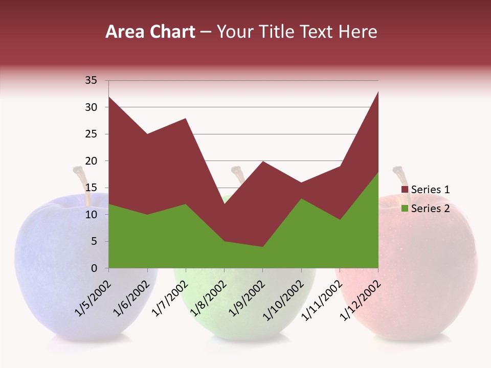 Apples Green Spectrum PowerPoint Template