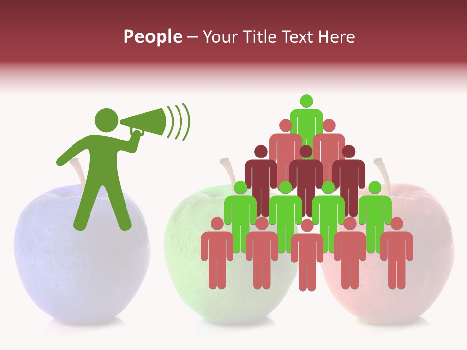 Apples Green Spectrum PowerPoint Template