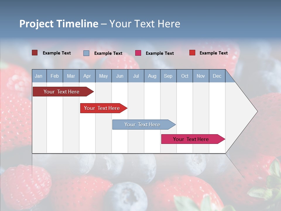 Blueberry Vitamin Colourful PowerPoint Template