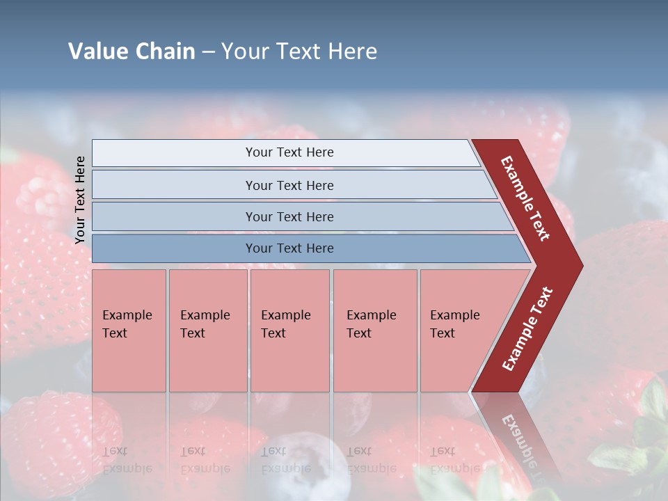 Blueberry Vitamin Colourful PowerPoint Template