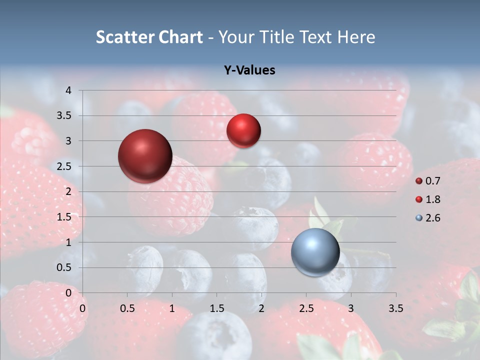 Blueberry Vitamin Colourful PowerPoint Template