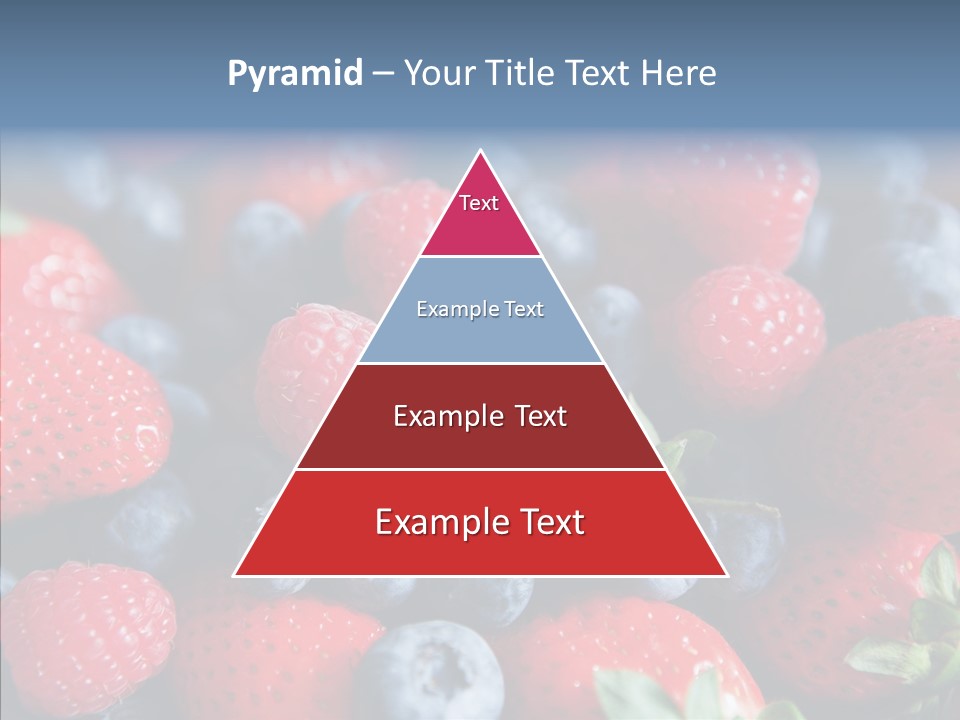 Blueberry Vitamin Colourful PowerPoint Template