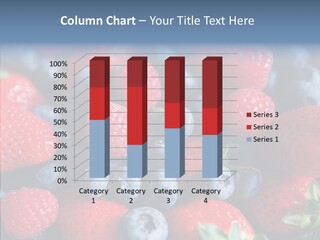 Blueberry Vitamin Colourful PowerPoint Template