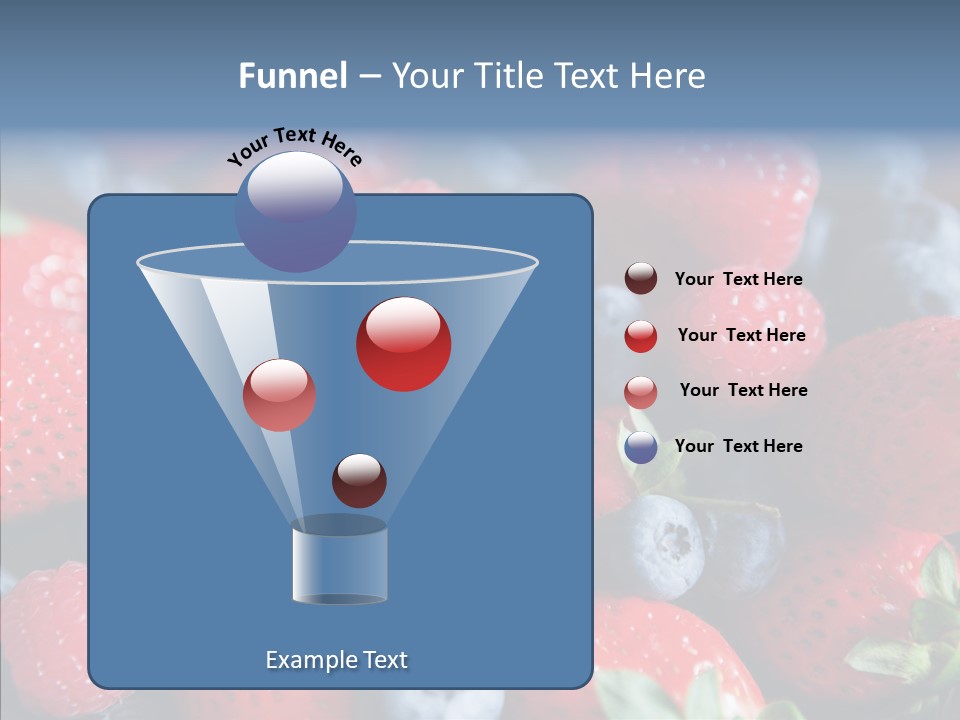 Blueberry Vitamin Colourful PowerPoint Template