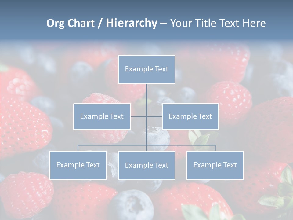 Blueberry Vitamin Colourful PowerPoint Template