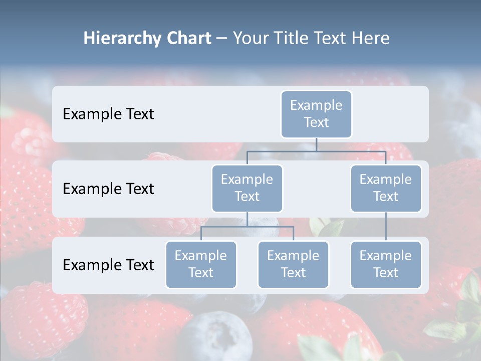 Blueberry Vitamin Colourful PowerPoint Template