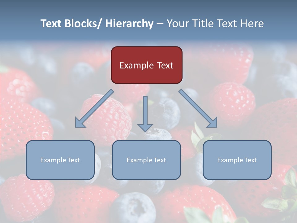 Blueberry Vitamin Colourful PowerPoint Template