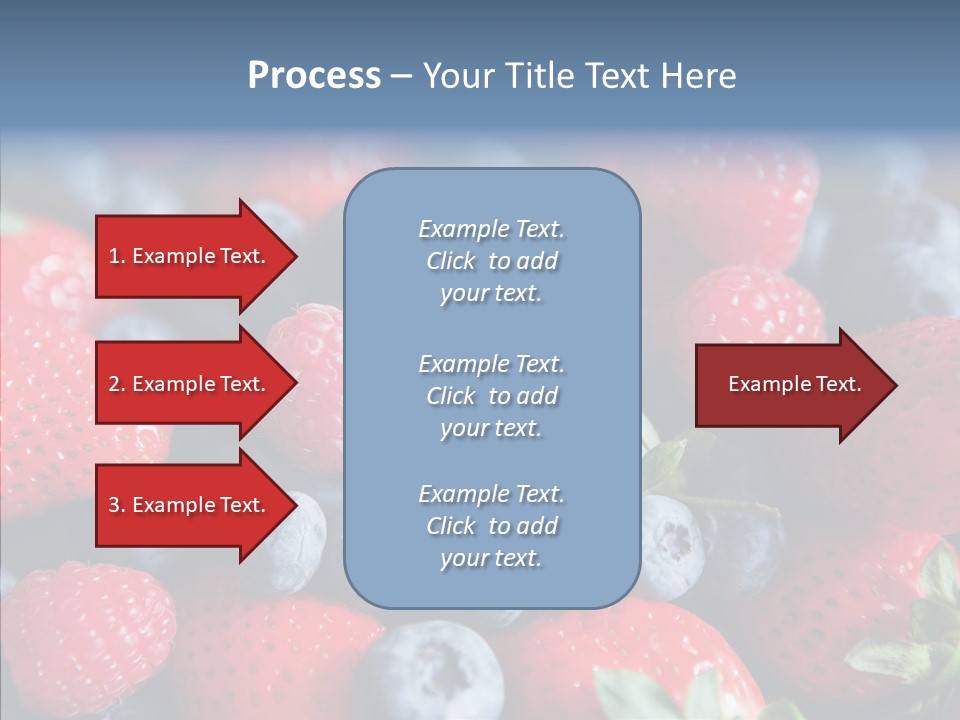 Blueberry Vitamin Colourful PowerPoint Template