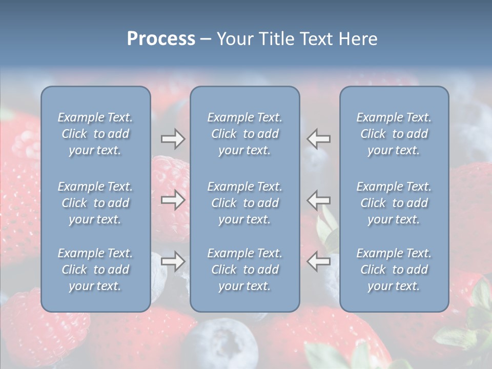 Blueberry Vitamin Colourful PowerPoint Template