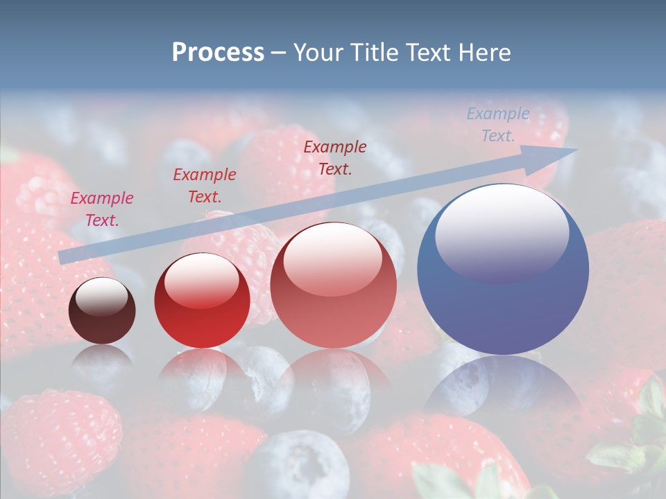 Blueberry Vitamin Colourful PowerPoint Template