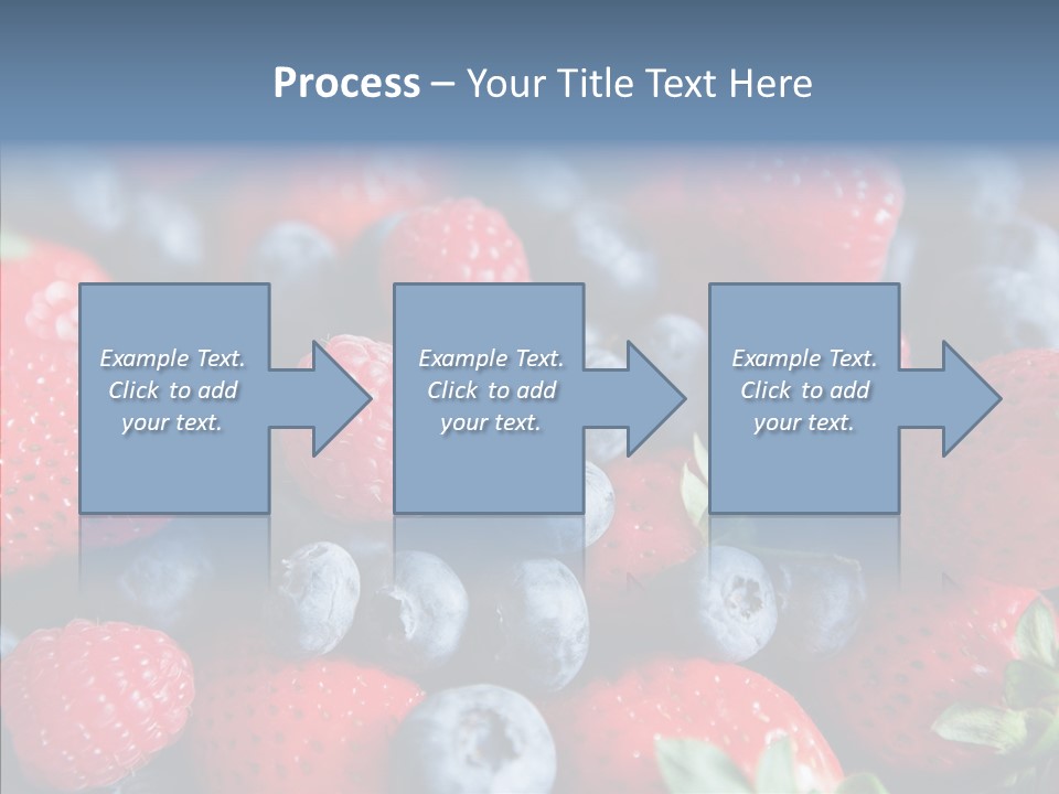 Blueberry Vitamin Colourful PowerPoint Template