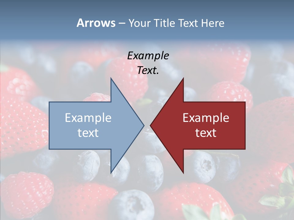 Blueberry Vitamin Colourful PowerPoint Template