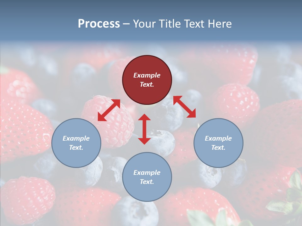 Blueberry Vitamin Colourful PowerPoint Template