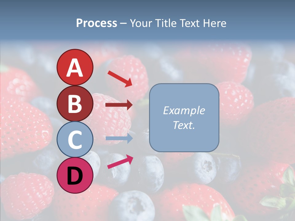 Blueberry Vitamin Colourful PowerPoint Template