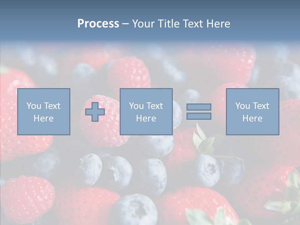 Blueberry Vitamin Colourful PowerPoint Template