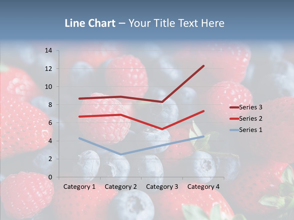 Blueberry Vitamin Colourful PowerPoint Template