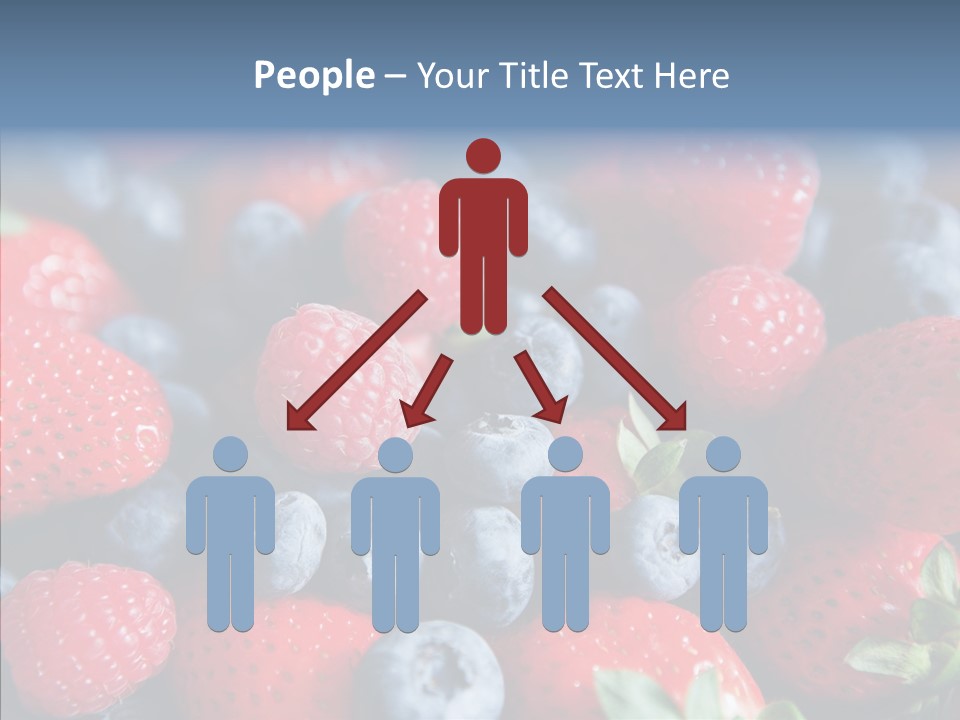 Blueberry Vitamin Colourful PowerPoint Template