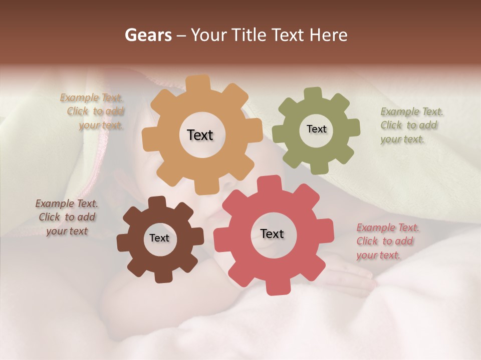 Beauty Model Child PowerPoint Template