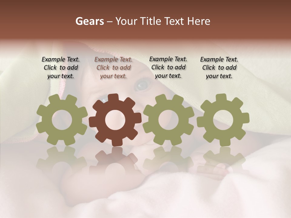 Beauty Model Child PowerPoint Template