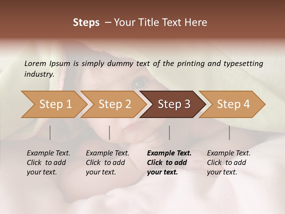 Beauty Model Child PowerPoint Template