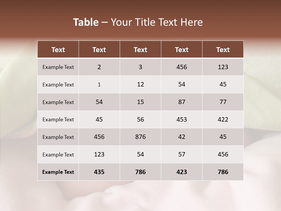 Beauty Model Child PowerPoint Template