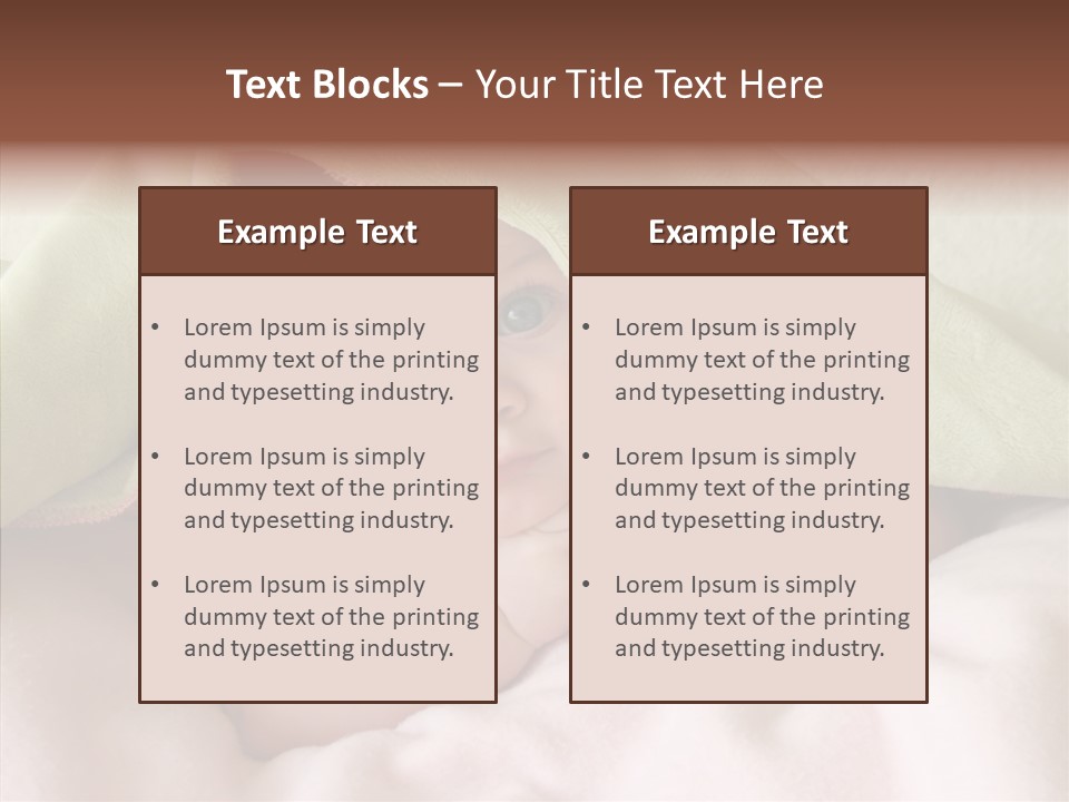 Beauty Model Child PowerPoint Template