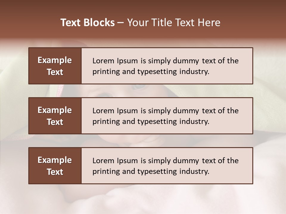 Beauty Model Child PowerPoint Template