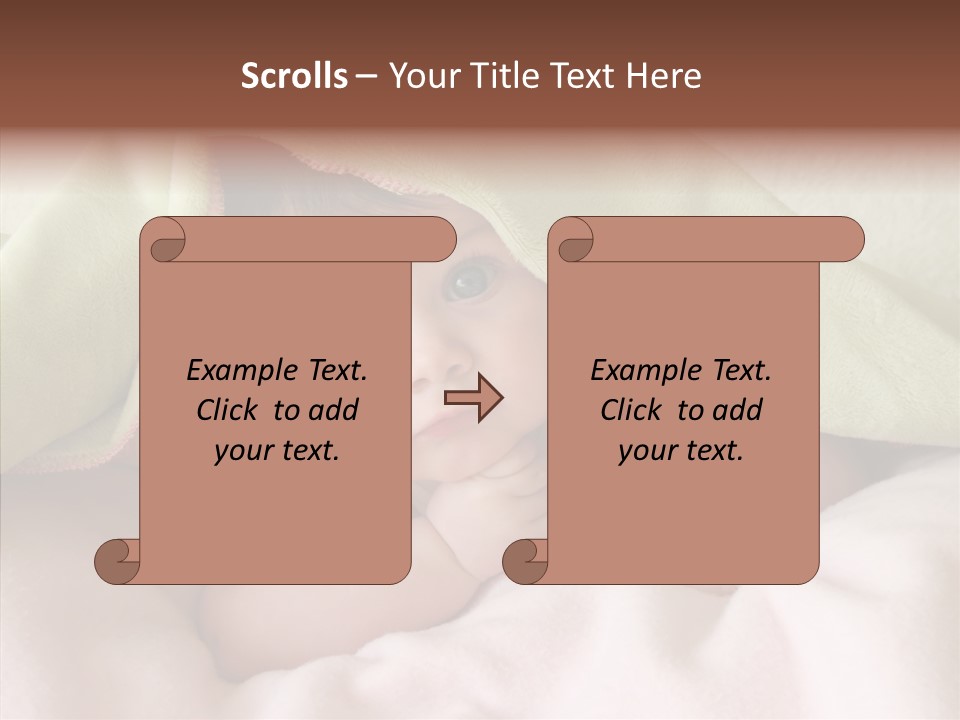 Beauty Model Child PowerPoint Template