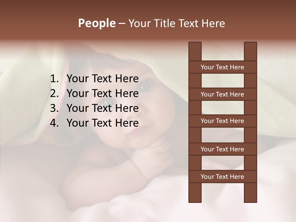 Beauty Model Child PowerPoint Template