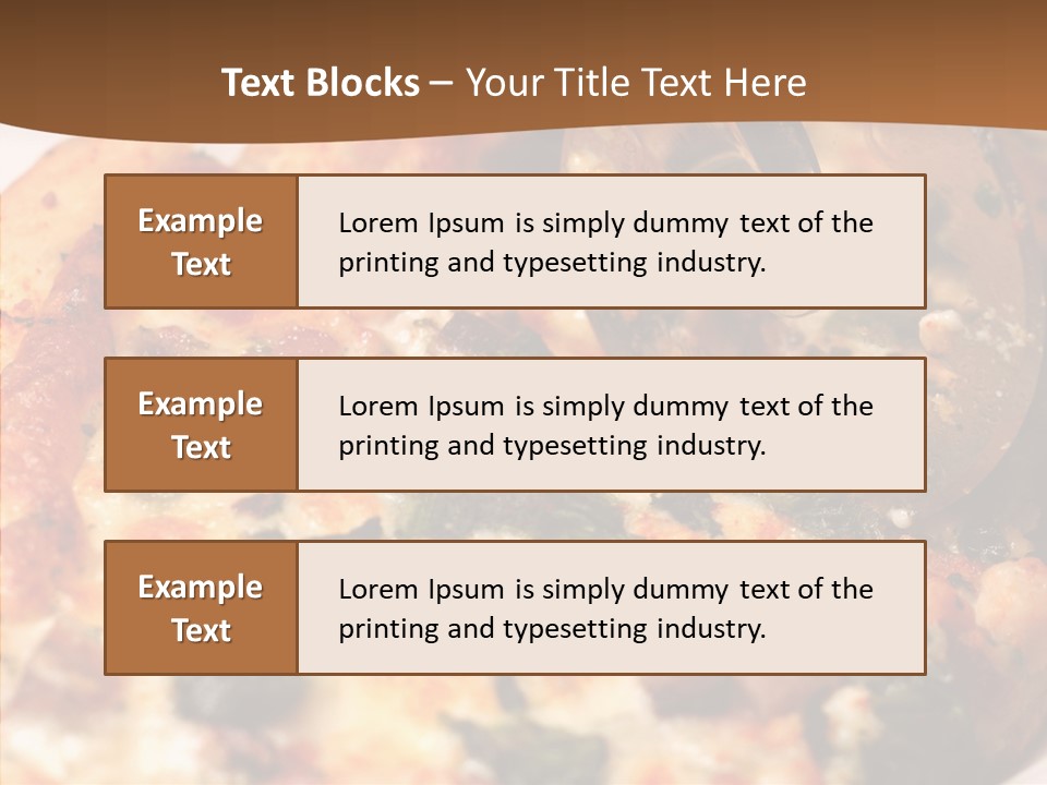 Order Red Plate PowerPoint Template