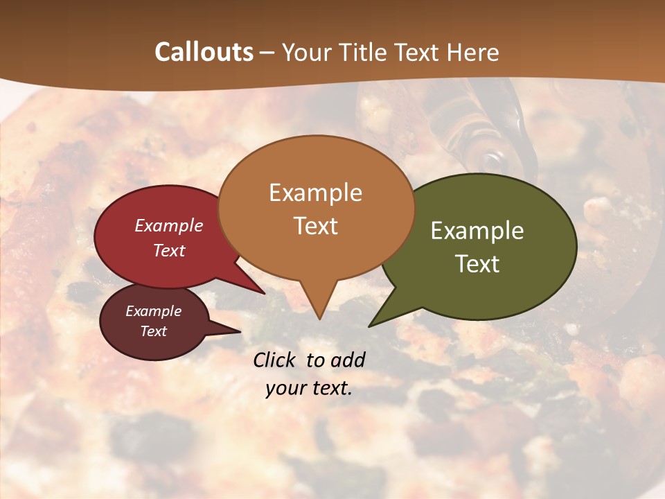 Order Red Plate PowerPoint Template