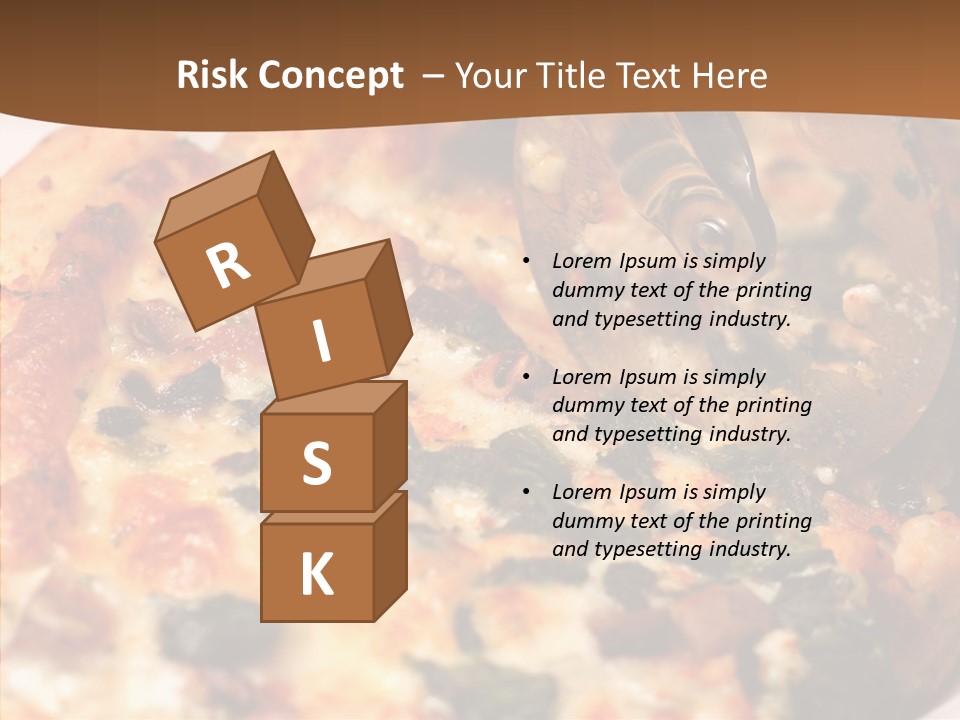 Order Red Plate PowerPoint Template