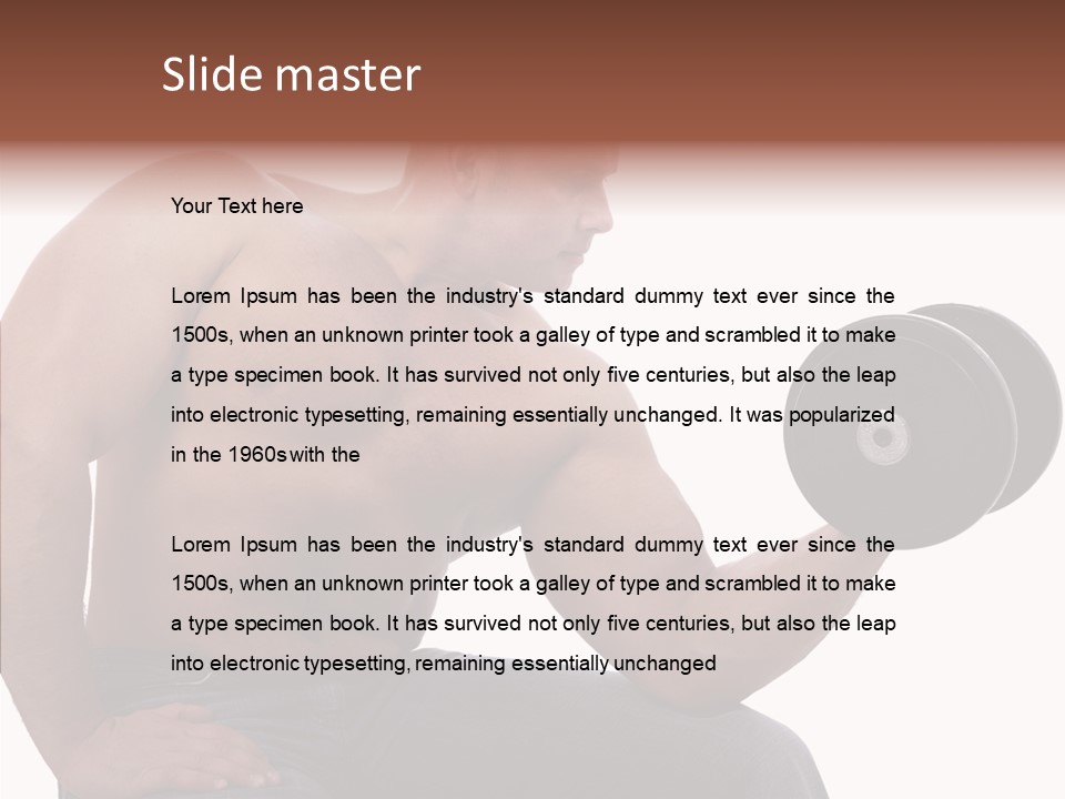 Biceps Macho Personal PowerPoint Template