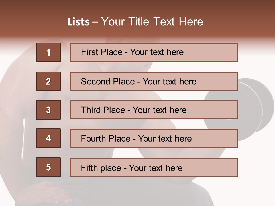 Biceps Macho Personal PowerPoint Template