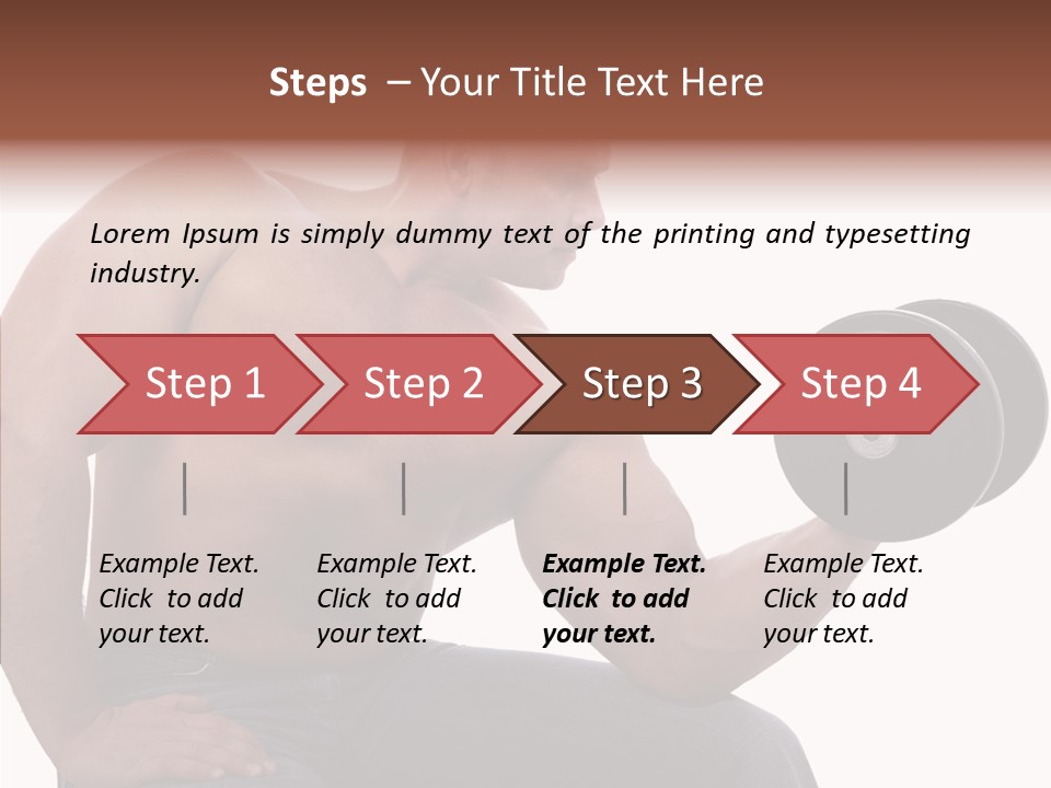 Biceps Macho Personal PowerPoint Template